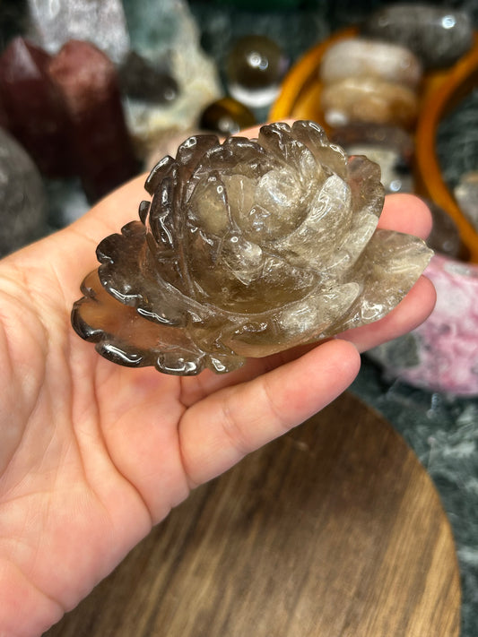 Smoky quartz flower