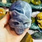 Purple fluorite skull