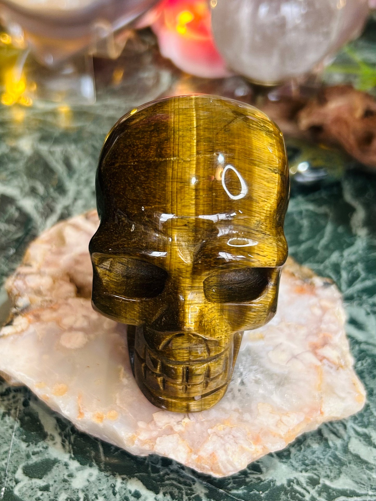 Tigers eye skull