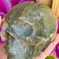 Moss agate skull