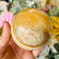 Orange calcite sphere