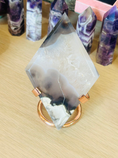Volcano agate rhombus no stand