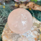 Rose quartz sphere