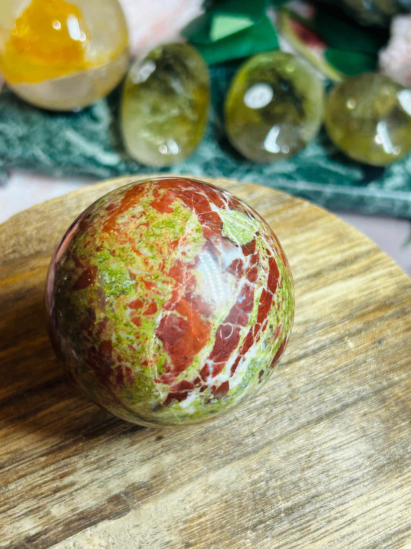 Dragon bloodstone  sphere