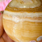 Orange calcite sphere