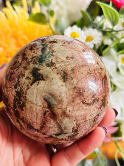 Picture jasper sphere