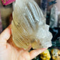 Smoky quartz skull