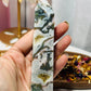 Moss agate druzy tower