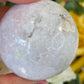 Pink amethyst sphere