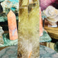 Smoky citrine tower with phantom