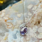 Amethyst snake pendant on s925 20” chain
