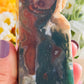 Red moss agate druzy tower