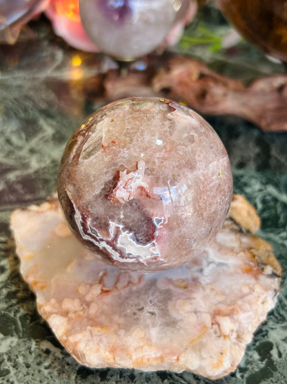 Mexican agate sphere