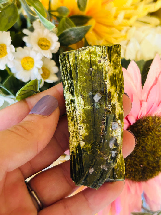 Raw Green tourmaline