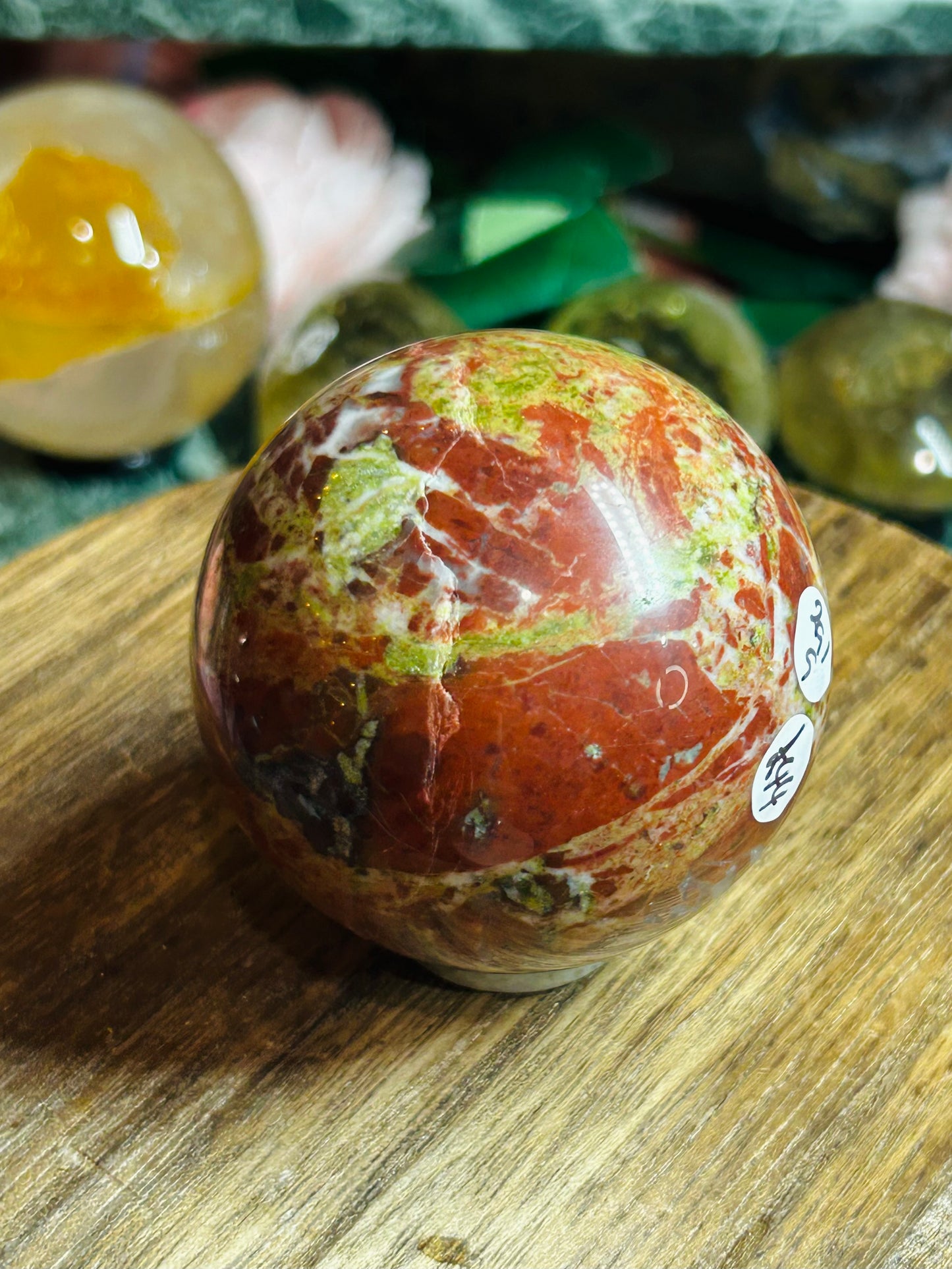 Dragon bloodstone  sphere