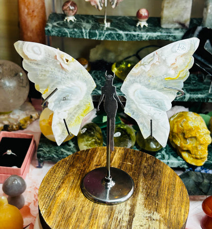 Pink amethyst wings