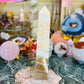 Chocolate Orange calcite tower