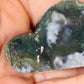 Red moss agate cloud with druzy