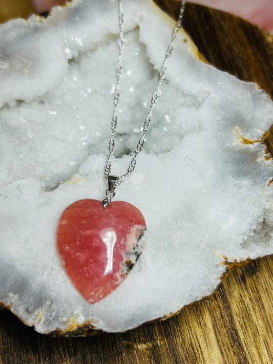 Rhodochrosite necklace