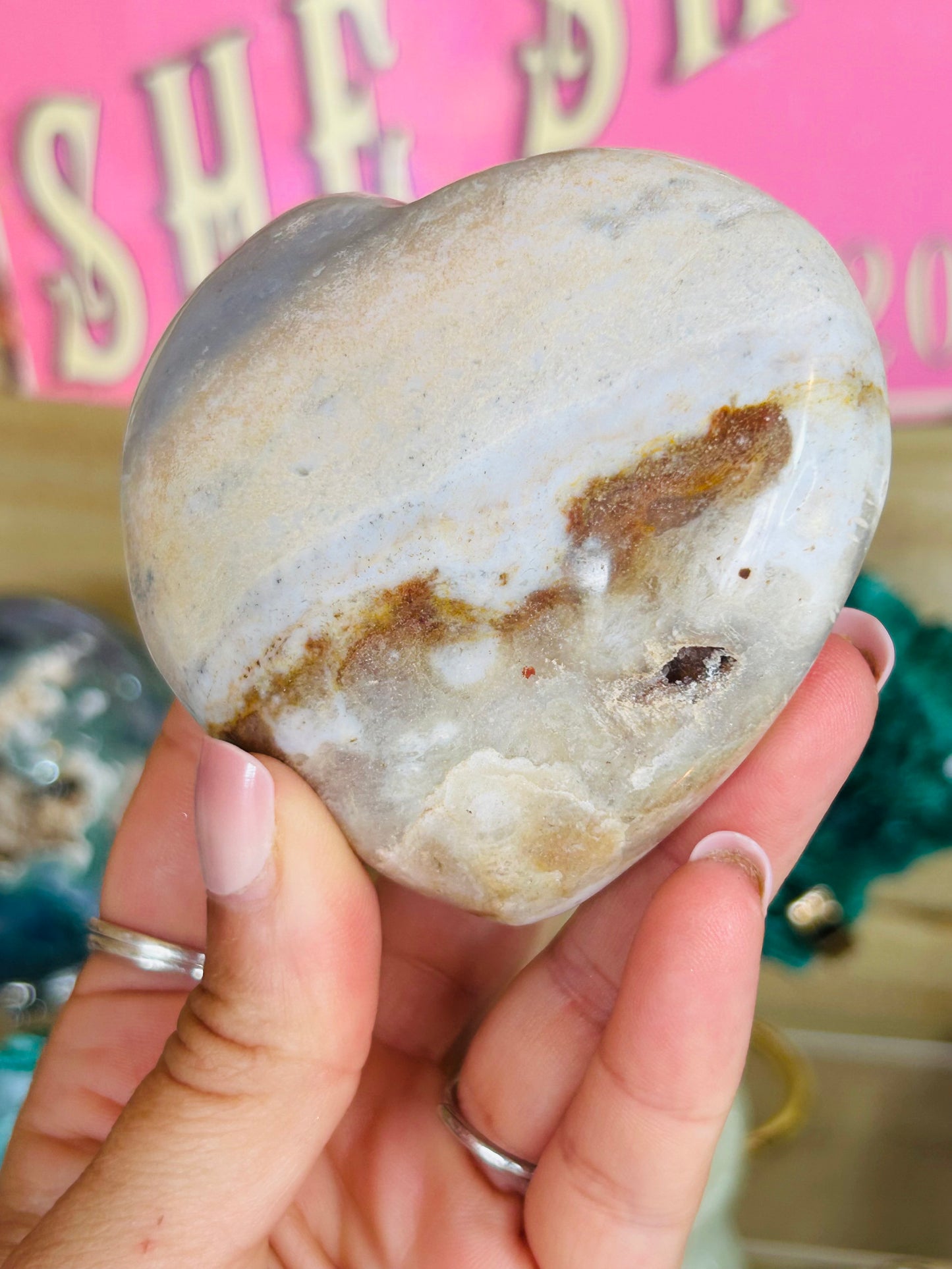 Ocean jasper heart