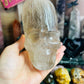 Smoky quartz skull