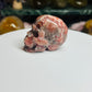 Rhodochrosite skull