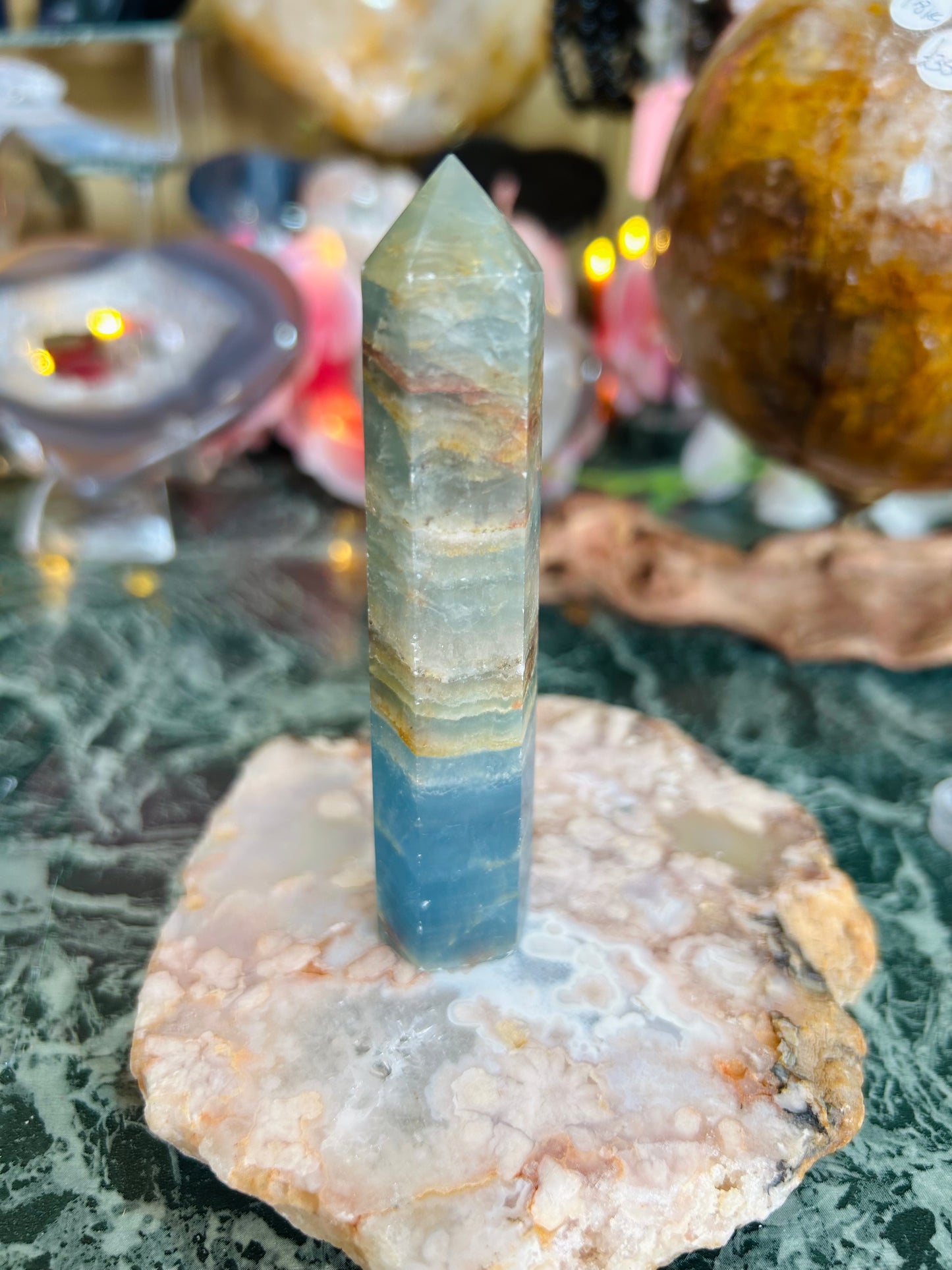 Blue onyx tower