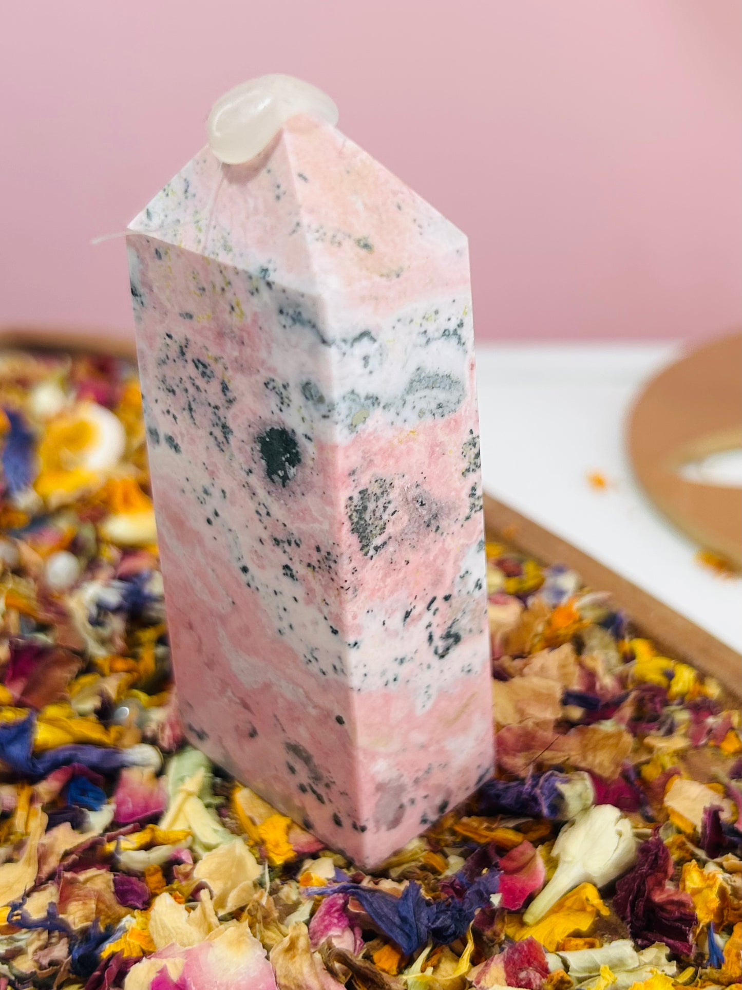 Peruvian Rhodonite tower