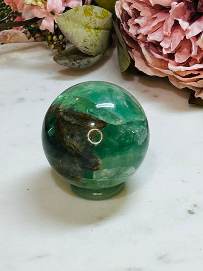 Phantom fluorite sphere