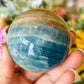 Blue onyx sphere