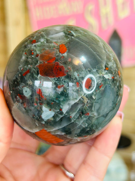African bloodstone sphere