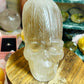 Smoky quartz skull