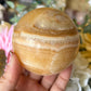 Orange calcite sphere