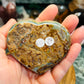 Rainbow amethyst heart