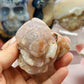 Flower agate with amethyst flower