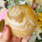 Orange calcite sphere