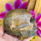 Moss agate skull