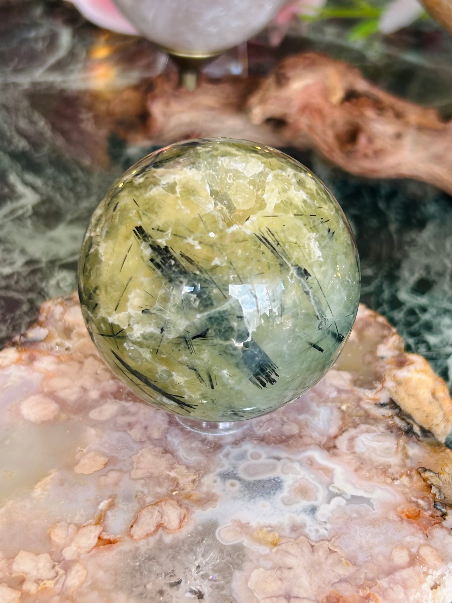 Prehnite sphere
