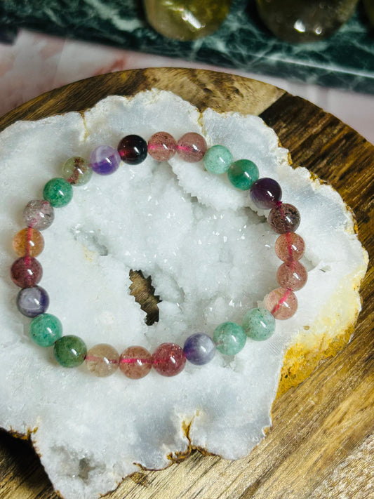 Mixed material bracelet