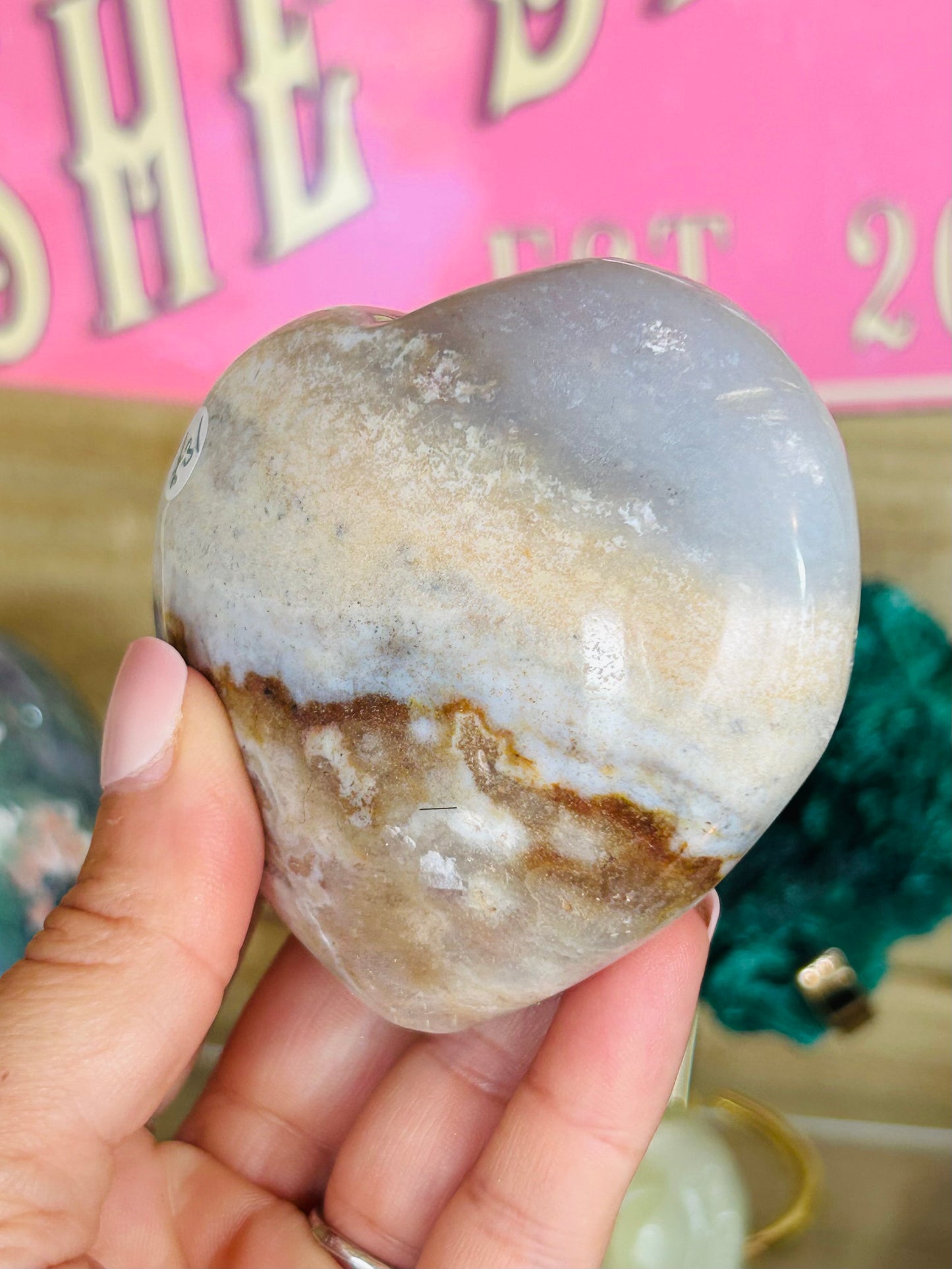 Ocean jasper heart