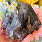 Raw smoky quartz cluster