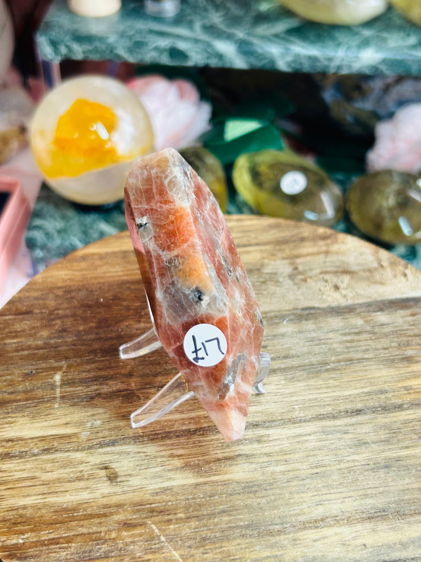 Sunstone with smoky quartz Freeform