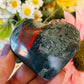 African bloodstone heart
