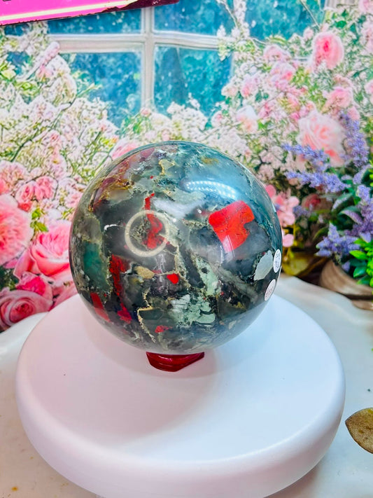 African bloodstone sphere