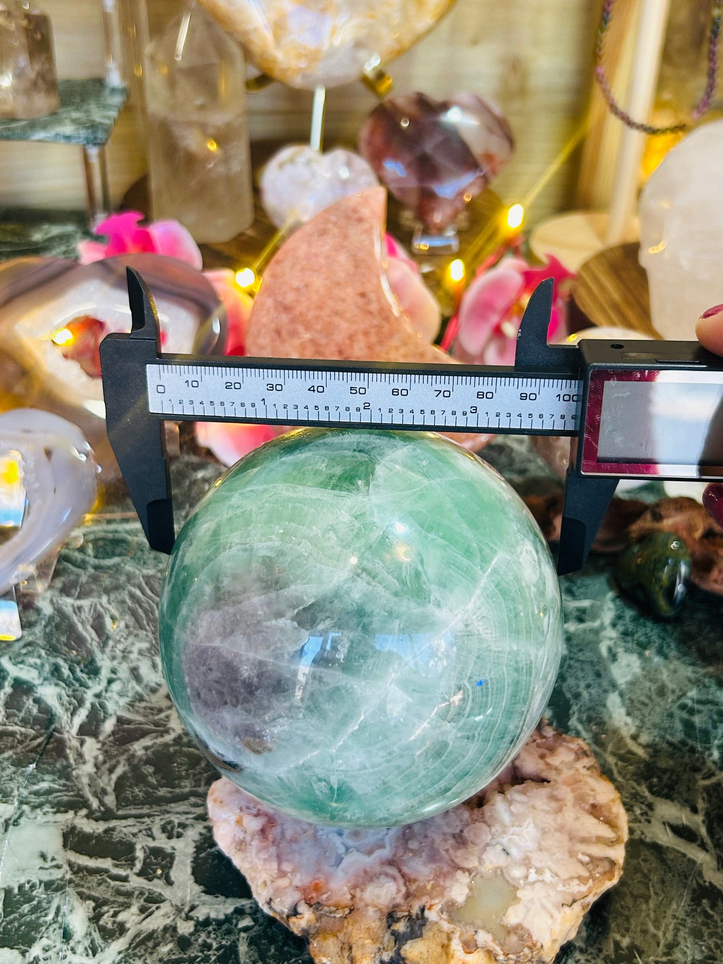 Fluorite sphere