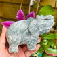 Moss agate elephant