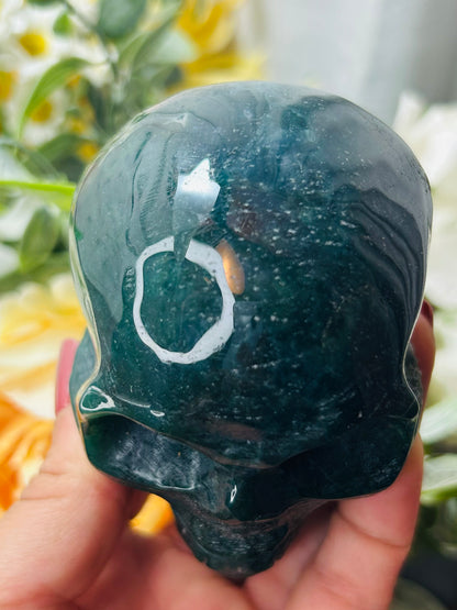 Ocean jasper skull