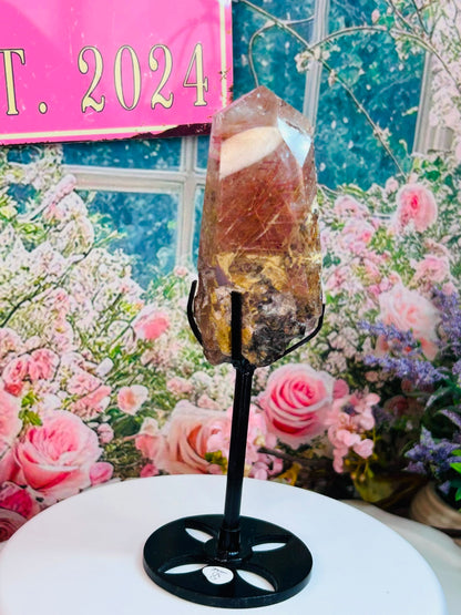 Copper rutile on stand