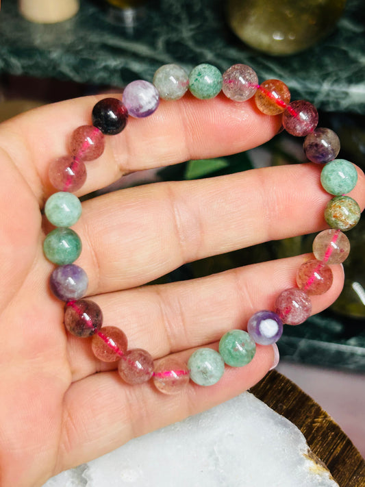 Mixed material bracelet