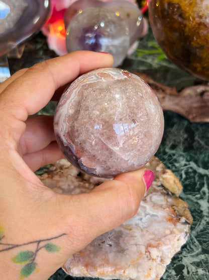 Mexican agate sphere